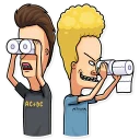 👁-Beavis and Butt-head, Telegram Sticker