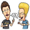 😂-Beavis and Butt-head, Telegram Sticker
