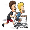 🏃‍♂️-Beavis and Butt-head, Telegram Sticker