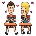 🥰-Beavis and Butt-head, Telegram Sticker