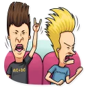 🤘-Beavis and Butt-head, Telegram Sticker