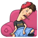 😷-Beavis and Butt-head, Telegram Sticker