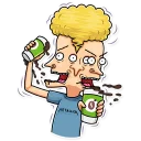 🤪-Beavis and Butt-head, Telegram Sticker