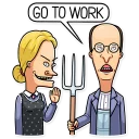 👈-Beavis and Butt-head, Telegram Sticker
