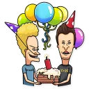 🥳-Beavis and Butt-head, Telegram Sticker