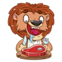 🍖-King Leo, Telegram Sticker
