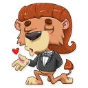 😘-King Leo, Telegram Sticker