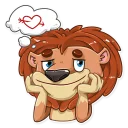💘-King Leo, Telegram Sticker