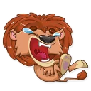 😂-King Leo, Telegram Sticker