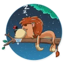 😴-King Leo, Telegram Sticker