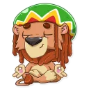 🙏-King Leo, Telegram Sticker