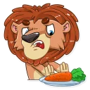 🥕-King Leo, Telegram Sticker