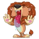 🤤-King Leo, Telegram Sticker