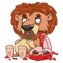 🤢-King Leo, Telegram Sticker