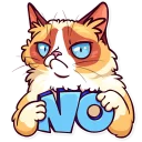☹-Meme Cats, Telegram Sticker