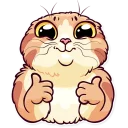 👍-Meme Cats, Telegram Sticker
