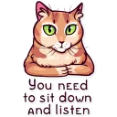 😐-Meme Cats, Telegram Sticker