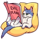 📖-Meme Cats, Telegram Sticker
