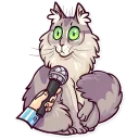 😯-Meme Cats, Telegram Sticker