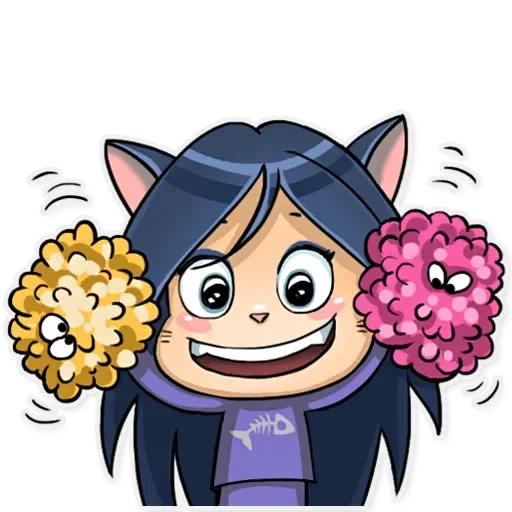 Kitty the Witch, telegram sticker