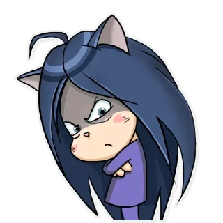 😡-Kitty the Witch, Telegram Sticker