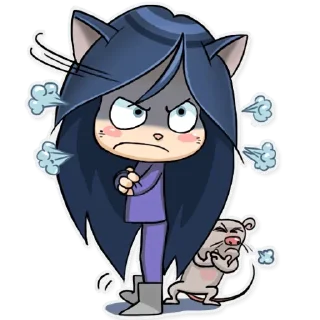 😤-Kitty the Witch, Telegram Sticker