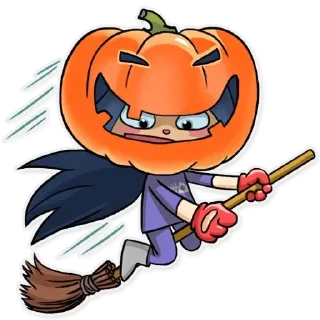 🎃-Kitty the Witch, Telegram Sticker