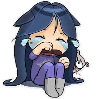 😢-Kitty the Witch, Telegram Sticker