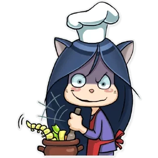 🙄-Kitty the Witch, Telegram Sticker