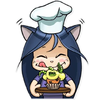 😋-Kitty the Witch, Telegram Sticker