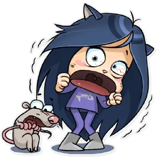 😩-Kitty the Witch, Telegram Sticker