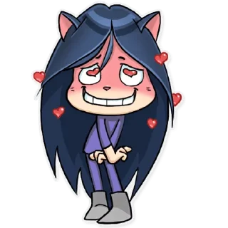 😍-Kitty the Witch, Telegram Sticker