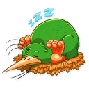 😴-Kiwi Kiwi, Telegram Sticker