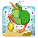🥇-Kiwi Kiwi, Telegram Sticker
