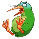 😱-Kiwi Kiwi, Telegram Sticker