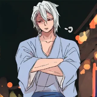 😕-Demon slayer @Toji_sama, Telegram Sticker