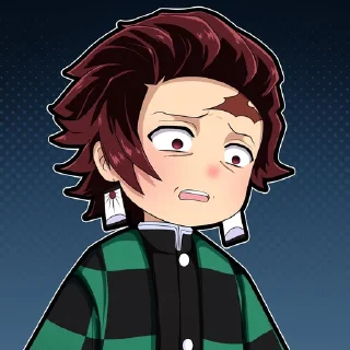 😕-Demon slayer @Toji_sama, Telegram Sticker