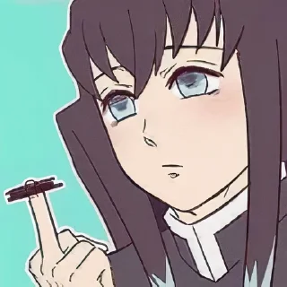 🖕-Demon slayer @Toji_sama, Telegram Sticker