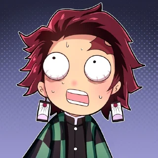 😳-Demon slayer @Toji_sama, Telegram Sticker
