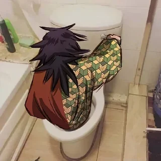 🚽-Demon slayer @Toji_sama, Telegram Sticker