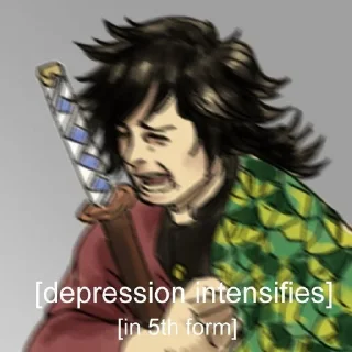 😭-Demon slayer @Toji_sama, Telegram Sticker