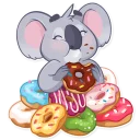 🍩-Koala Chuck, Telegram Sticker