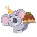 🎂-Koala Chuck, Telegram Sticker