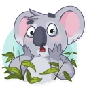 😨-Koala Chuck, Telegram Sticker