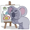 😈-Koala Chuck, Telegram Sticker