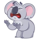 😫-Koala Chuck, Telegram Sticker