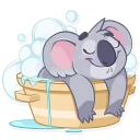 🛀-Koala Chuck, Telegram Sticker