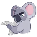 😑-Koala Chuck, Telegram Sticker