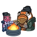 🔥-Mr. Koi and Octopussy, Telegram Sticker