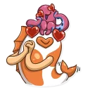 😍-Mr. Koi and Octopussy, Telegram Sticker
